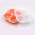 4 Cavity Silicone Rose Ice Cube Tray Multi Functional Chocolate Mold for Pudding Jelly Candy Whiskey