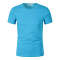 Lidong Wholesale Custom Logo in Bulk Round Neck Short Sleeve 190gsm 100% Cotton Blank Men's T-Shirts