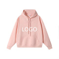 Spring Autumn Women Tops Drop Shoulder 350gsm 100% Cotton Plus Size Custom Logo Solid Drawstring Men Hoodies with Pocket
