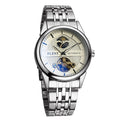 Fashion Business 40mm Silver Automatic Mechanical Stainless Steel Tourbillon Waterproof Private Label Men's Luxury Watch