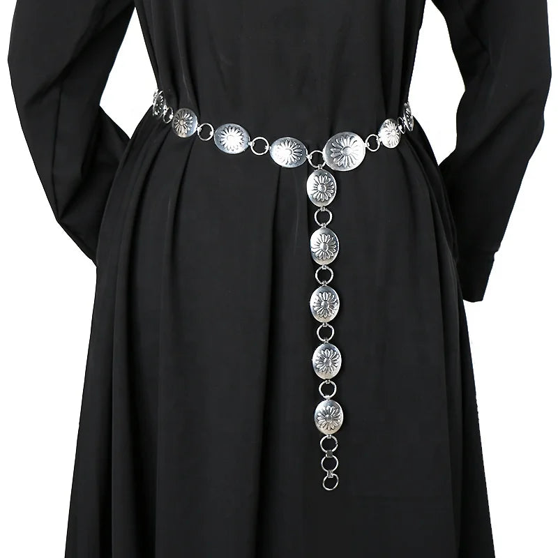 Original Colombian Fashion Decorative Belt Double Spelling Ladies Metal Waist Chain Premium Quality Girdles