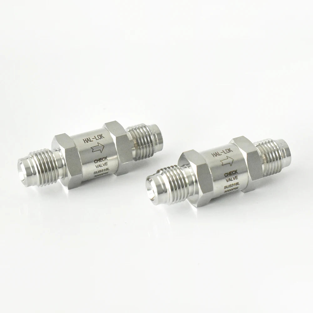 Swagelok 1/4in. VCR Face Seal Fitting Manual Power Replacement Stainless Steel Poppet Check Valve Non-Return Valve for Gas Media