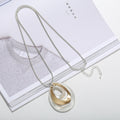 TongLing New Design Vintage Alloy Pendant Charm Necklace Retro Long Necklaces for Women Jewelry Daily Life