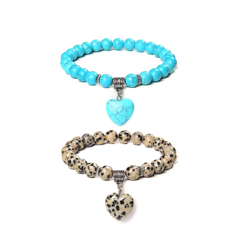 Hot Selling Natural Stone Quartz Crystal Tiger Eye Gemstone Bead Bracelet Stretch Lava Beads Fashion Wholesale Charms Bangles