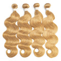 Cuticle Aligned Brazilian Remy Hair Soft Healthy Body Wave Blonde Color Machine Double Weft Hair Weaving Extensions