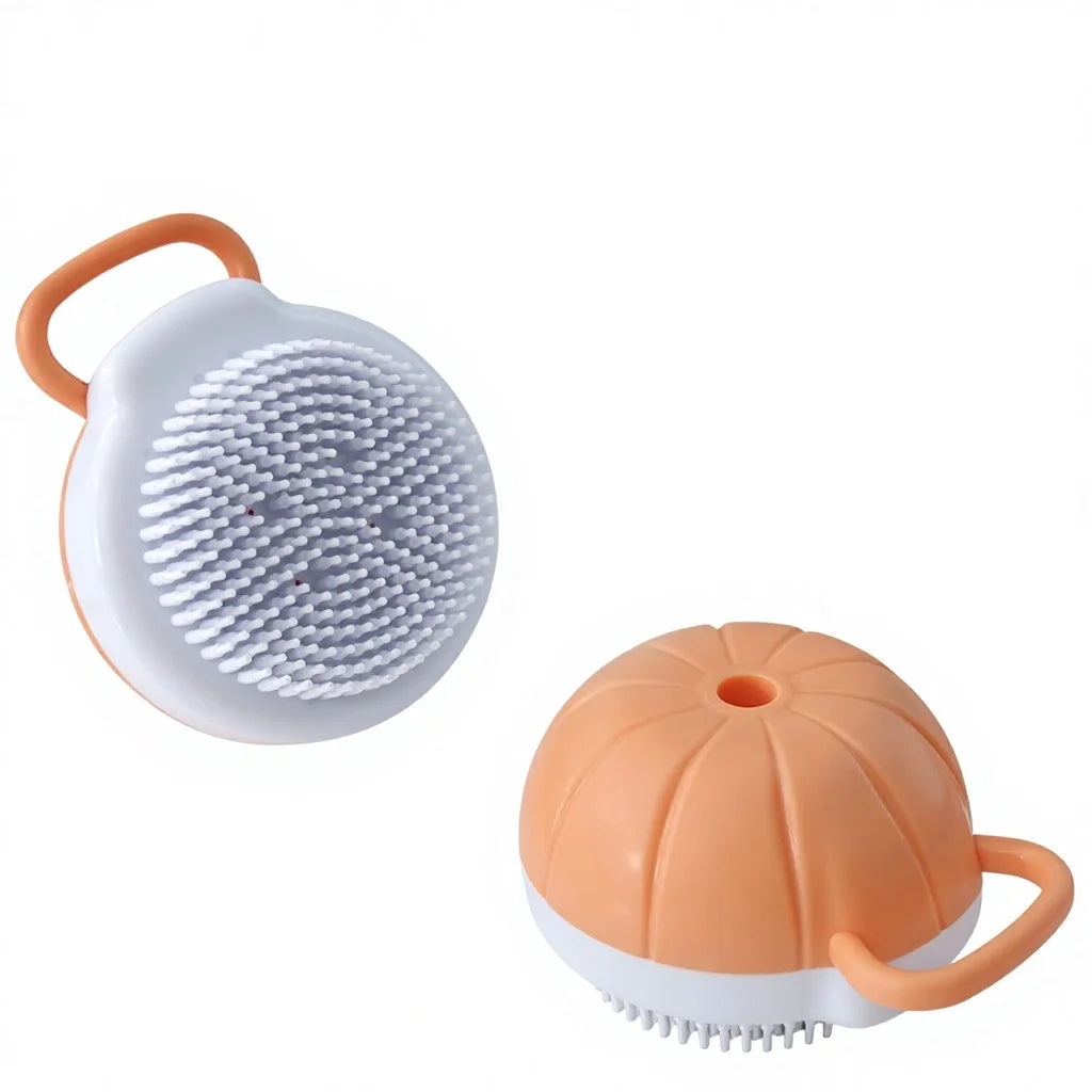 Pet Cleaning Grooming Supplies Dog Cat Shower Massage Brushes Shampoo Dispenser Dog Bathing Brush Comb Cat Bath Brush