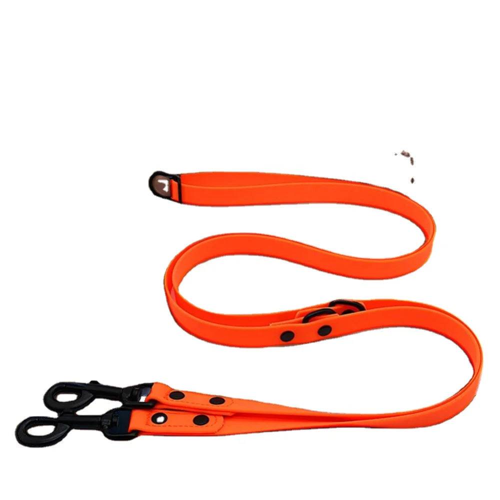 2024 Nimble EALE240111 Multifunction PVC Webbing 2.1M Dog Leash Solid Pattern Waterproof Rivet Decoration Pet Hook Strap