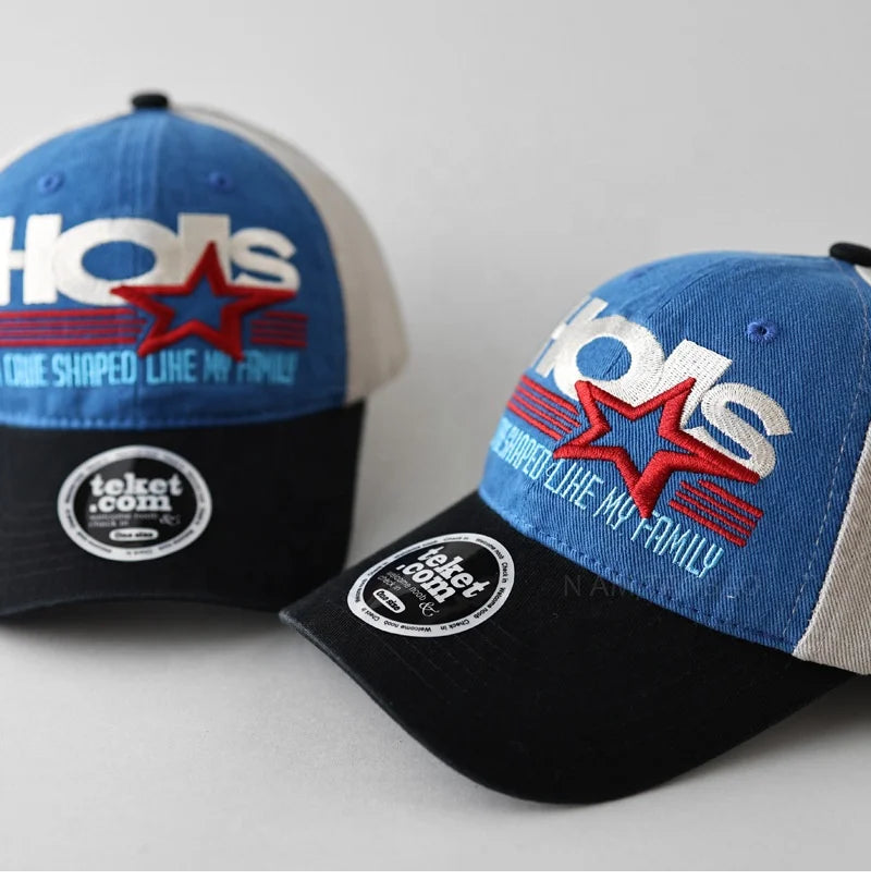 Premium Custom Baseball Cap Embroidery Logo Cotton 6 Panel Hat OEM Private Label
