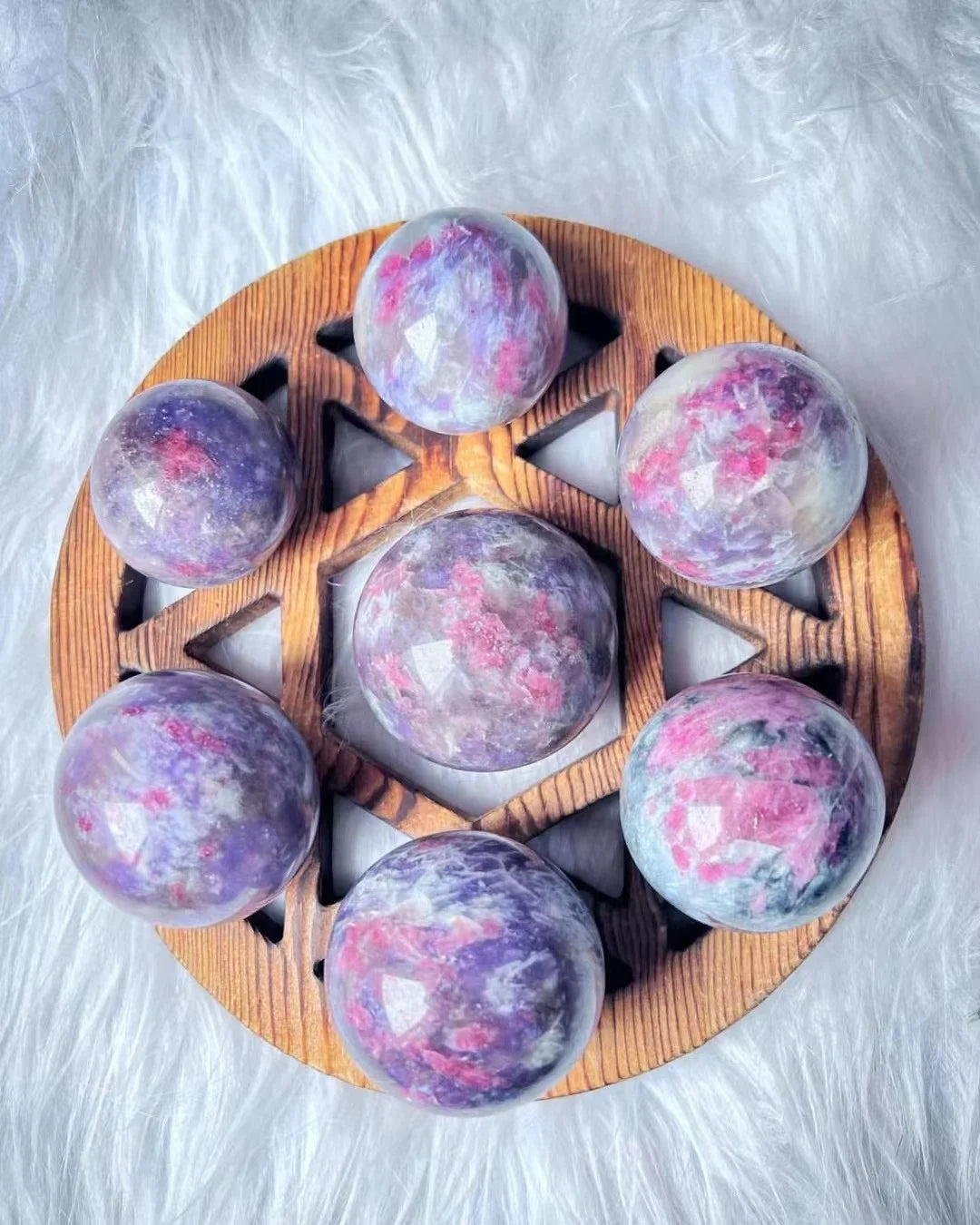 Crystals Healing Stones unicorn Ball Sphere Reiki Stone Crafts  for Meditation