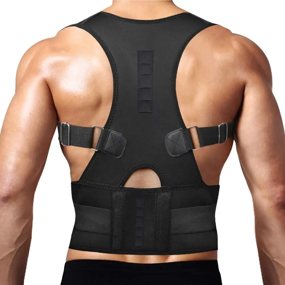 Adjustable Back Brace and Posture Corrector for Men and Women Support for Upper and Lower Back with Magnets