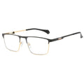 New Metal Glasses Frame Color-changing Anti-blue Light Anti-blue Light Men's Glasses Frame Optical Flat Glasses