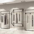 Cloth Store Iron Display Stand Floor Hanging Display Ladies Wall Mounted Cloth Rack