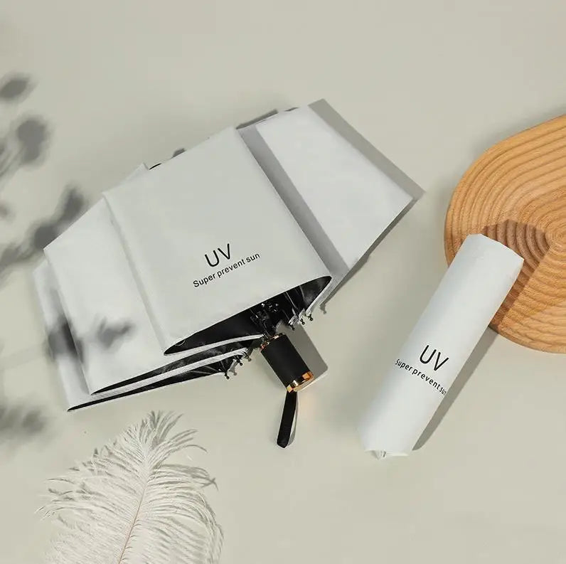 Wholesale Promotional Gifts 3 Folding Umbrella UV Protection for Rain Windproof Sun Parasol Custom Logo Umbrellas