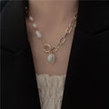 Autumn and Winter Baroque Pearl Pendant Collarbone Sweater Chain Long Necklace