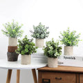 Home Desktop Mini Artificial Grass Potting for Home Decor