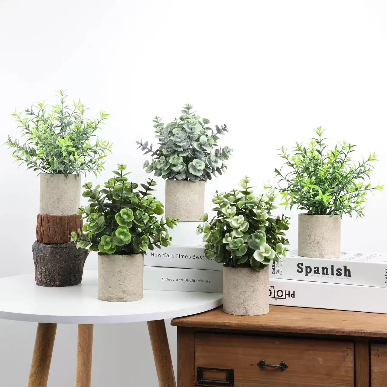 Home Desktop Mini Artificial Grass Potting for Home Decor