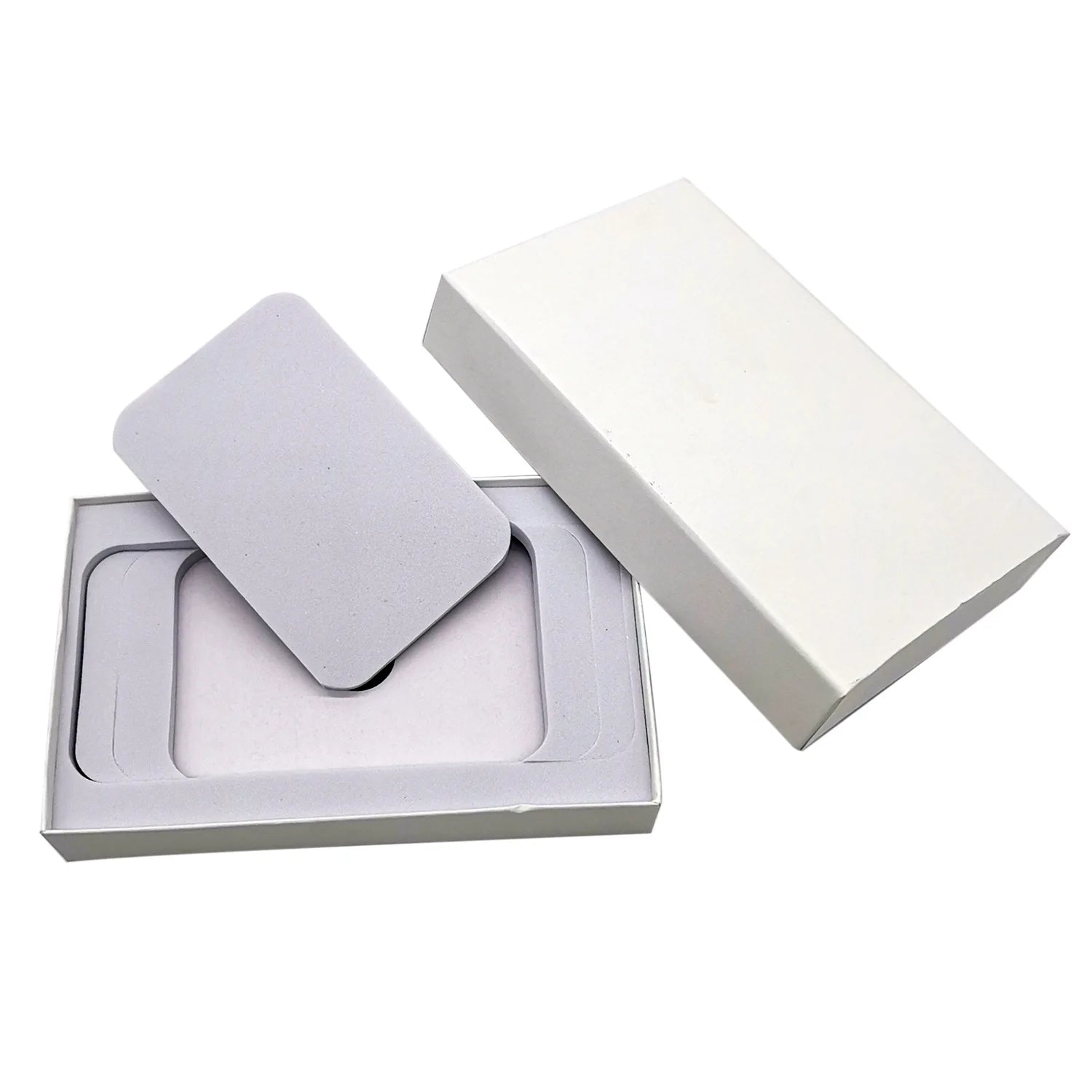 Factory Direct White Mobile Phone case Packaging Creative Power Bank Universal Gift Box with EVA Lining