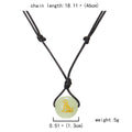 Luminous Natural Beads Choker Necklace Zodiac Necklace Transport Beads Luminous Wax Rope Necklace Men Women Glow in Dark Jewelry