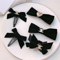IVANHOE 2024 Korean Style Small Fragrant Style Velvet Women's Hair Clip Girl's Grab Clip Banquet Headwear Fashionable Hair Clip