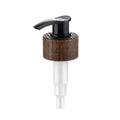 Custom Airless Bamboo Lotion Dispenser Pump for 28/410 Plastic Pump Bottles Wooden 410 Bamboo Cap for Shampoo Bottle