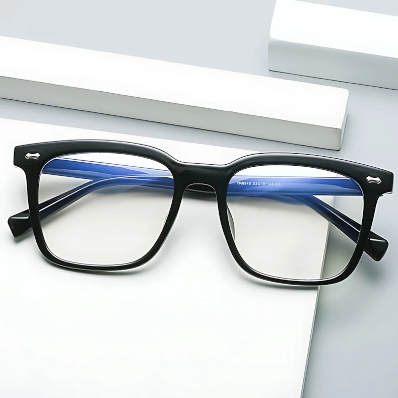 Wholesale Tr90 Anti Blue Block Light Compute Women Men Glasses Retro Square Optical Frame Blue Light Blocking Eyeglasses