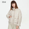 Wholesale Cotton Jacket Women's Warm Fashion Mid-length Winter Down Jacket Windproof Green Puffer Coat Ladies