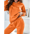 F230338 Clothing Manufacturers Custom Workout Velvet 2 Piece Women Set Crop Top Oversize Hoodie Sweatpants and Hoodie Set