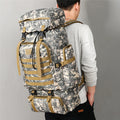 Camo Water-repellent Outdoor 80L Large Capacity  Backpack Tactical Backpack Mountaineering Bag Camping Hiking