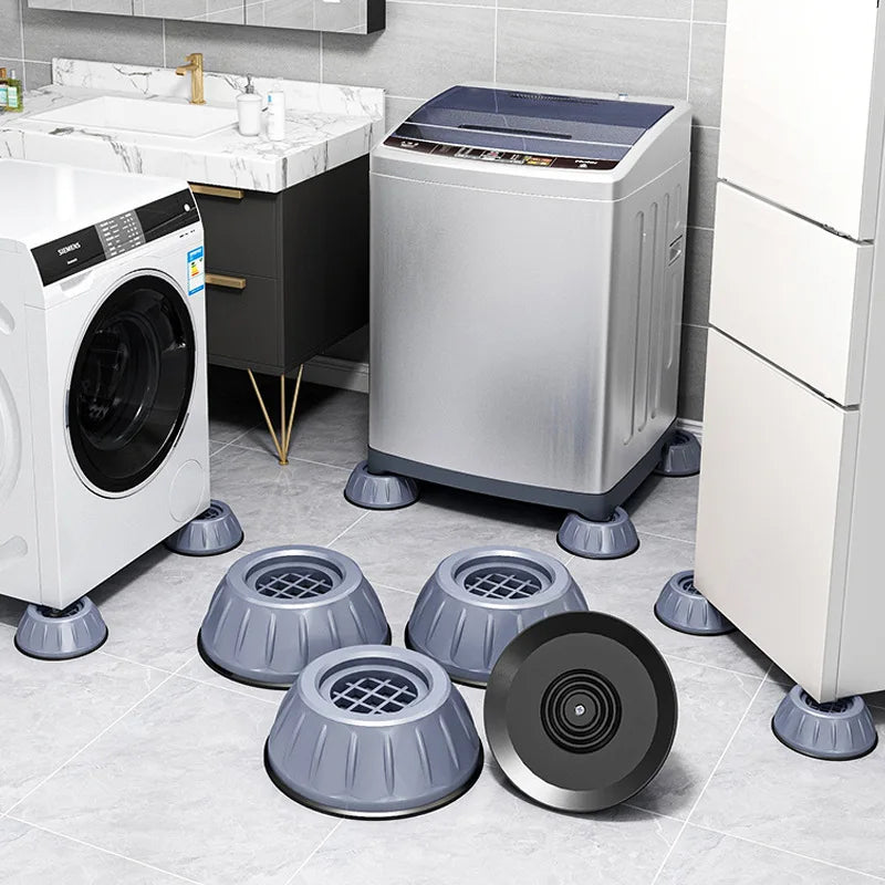4pcs Anti Vibration Feet Pads Rubber Mat Slipstop Silent Universal Washing Machine Refrigerator Support Dampers Stand