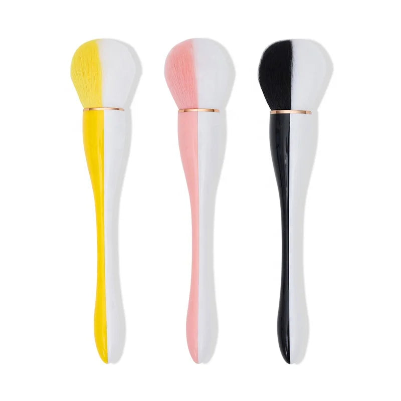 Cosmetic Powder Blush Contour Pink Yellow Black Custom Your Own Brand Name Makeup Brushes