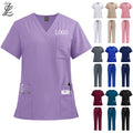 2025  Women's Nursing Wear - Custom Logo Nursing Wear Durable Hospital Workwear Pants Surgical Uniform Nurse Uniform Sets