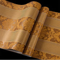 High Quality 3D Brown Damask Designer Non-Woven Wallpaper Embossed Suede Bedroom Walls Decoration Entertainment Wall Paper