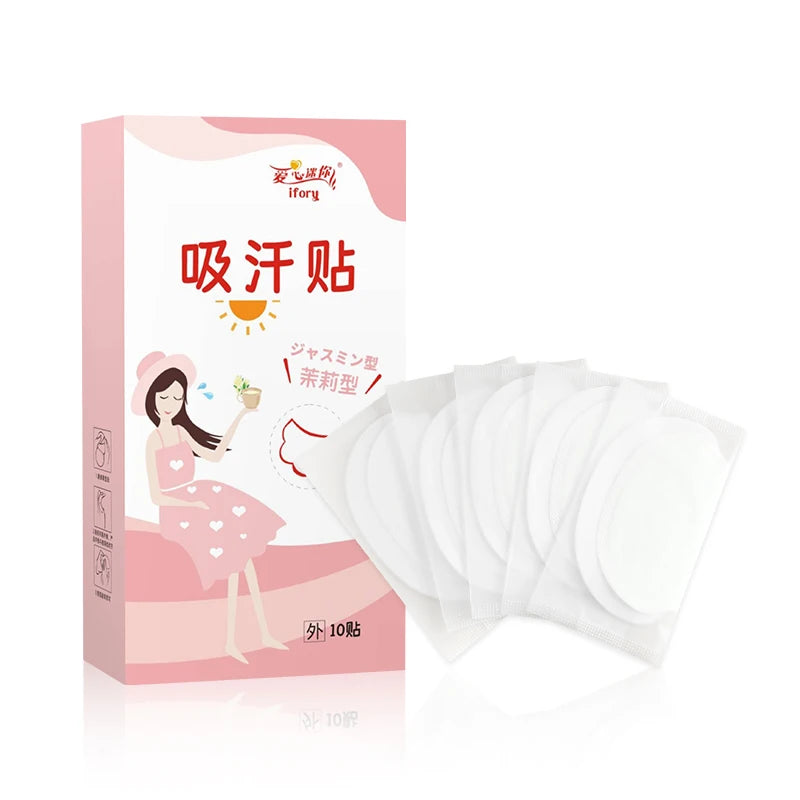 Wholesale Disposable Invisible Under Arm Absorbent Pads Water Absorbent Resin Anti Underarm Sweat Patch