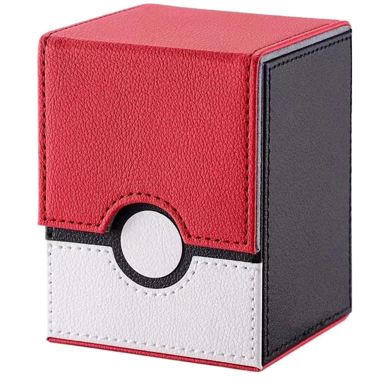 MIO High Quality Custom PU Leather Business Card Storage Box Stylish Pokemoned Commander ID Deck Case with Clip Closure