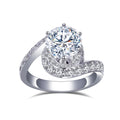 MSR-921 18K Gold Wedding Engagement Rings 3ct E VVS2 Lab Grown Diamond Ring