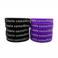 Customized Silicone Wristband Own Design Debossed Embossed Silicone Band Party Sports Wristband Bracelet
