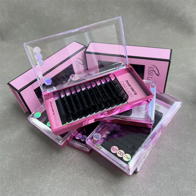 ESSI LASH Private Label Cashmere Russian Volume Lash Extensions Individual Volume Eyelash Extension With Custom Packaging Box
