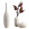 Handmade Modern Nordic Tall Ceramic Flower Vase Pure White Eco-Friendly Glass for Home Commercial Use for Hotels Restaurants