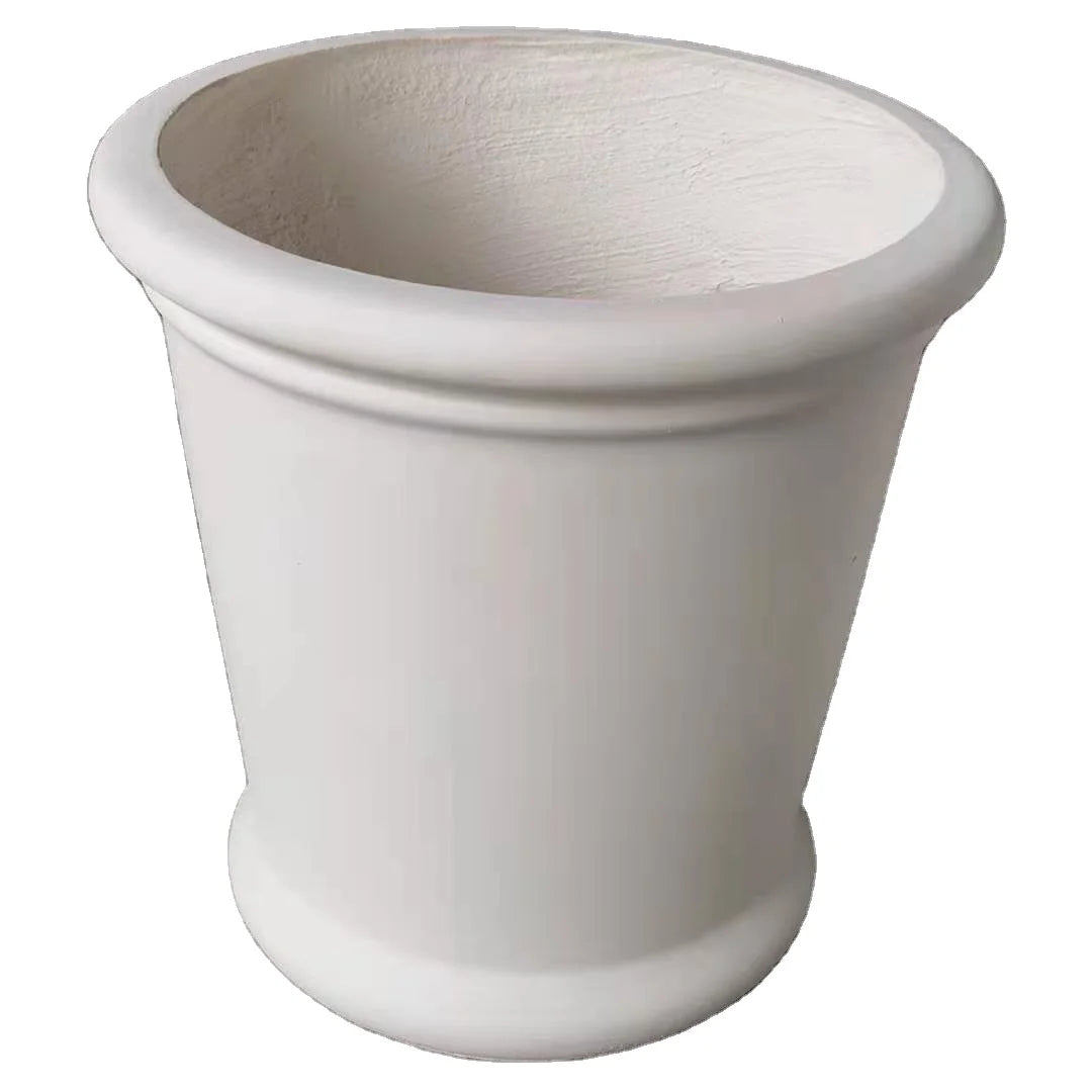 Cone Fiber Clay Handmade Classic Style Outdoor Plant Pot for Garden or Home Use