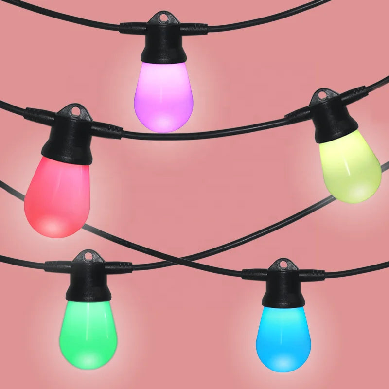 2904 Chip Rgbw String Bulb Pixel Light 5050 Diffused Wholesale C9 String Bulb Christmas Light String Bulb Light