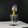 2026 New Design Amethyst Natural Agate Stone Crystal Perfume Oud Oil Bottles Custom