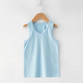 2023 Hot Sale New Solid Design Children Daily Vest Kids Skin Friendly Cotton Sleeveless Sweat Vest Kid Sleeveless Tank Top
