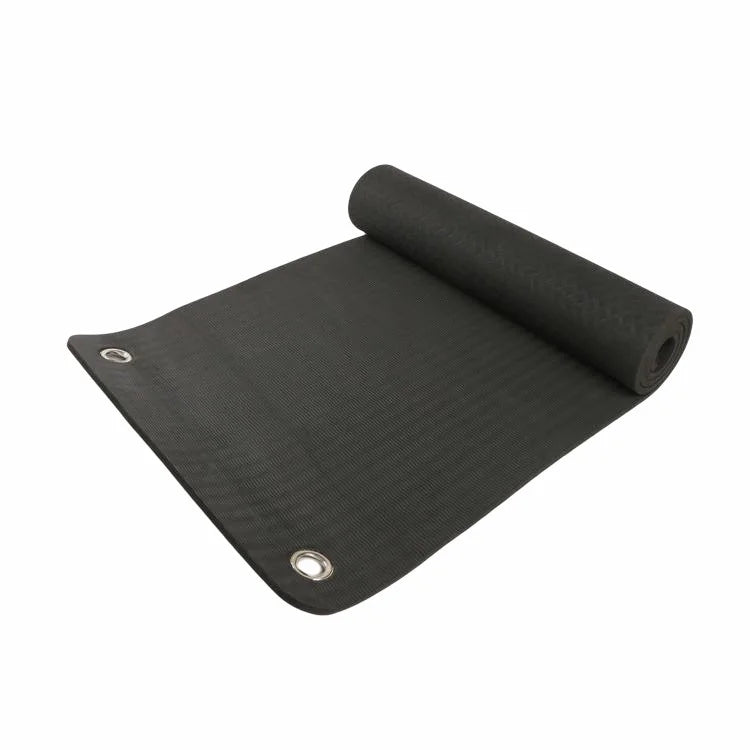 2026 Black Logo Customizable Hanging TPE Yoga Mat