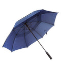 Storm Wholesale Customize Golf Umbrella Double Canopy logo Printing Sport Umbrella Solid Color Blue Navy Golf Umbrella Windproof
