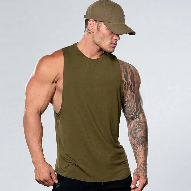 Fast Delivery Hot Selling Workout Basketball Vest Casual Breathable Muscle Sports Leisure Gym Tank Top for Men Fitness