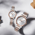 Customized High Quality Minimalist Wristwatch Waterproof Watches Business Sapphire Glass Stainless Steel for Couple Watch