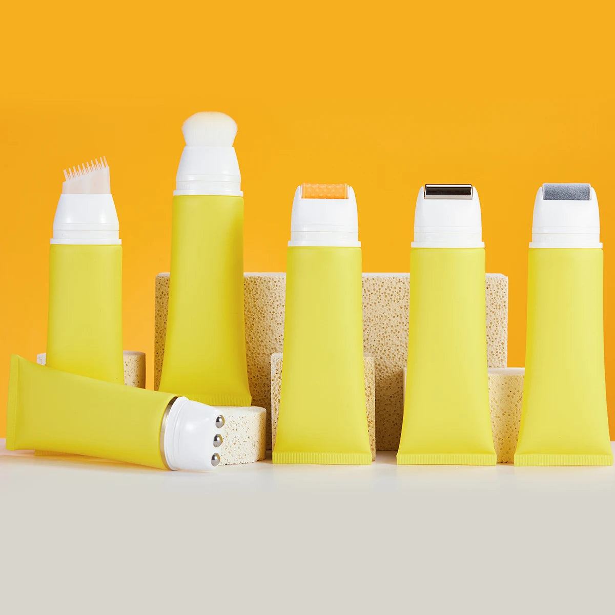 OEM/ODM Custom Cosmetic Packaging Tubes 50ml 60ml 80ml Multifunctional Ball Head Cosmetic Massage Cream Soft Tube