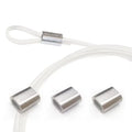 Single Barrel Crimp Sleeves for Fishing Line 0.7/0.9/1.1/1.3/1.5/1.7/1.9/2.1 mm Aluminum Oval Crimping Sleeves Fishing Crimps
