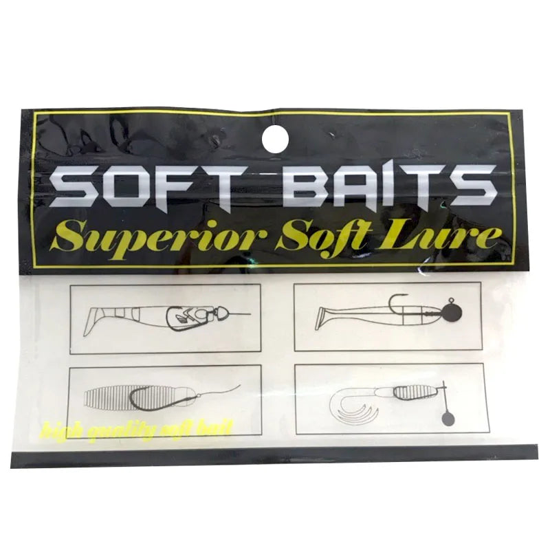 Customized Printed Resealable Transparent Bag Fishing Lure Packaging Zipper Packaging