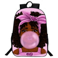 Black Art African Girls Bag Real Littles Backpack Women Backpack African Handbags for Women 2d Backpack